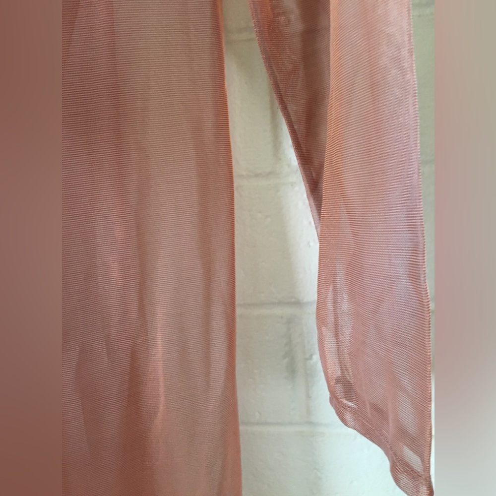 Elegant Sheer metallic copper overlay Dress - Picture 4 of 9